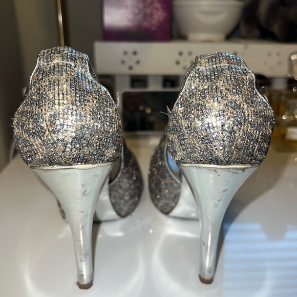 Guess Silver Sparkly Heels - Picture 5 of 5